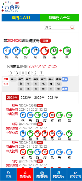 澳门6合开彩开奖结果